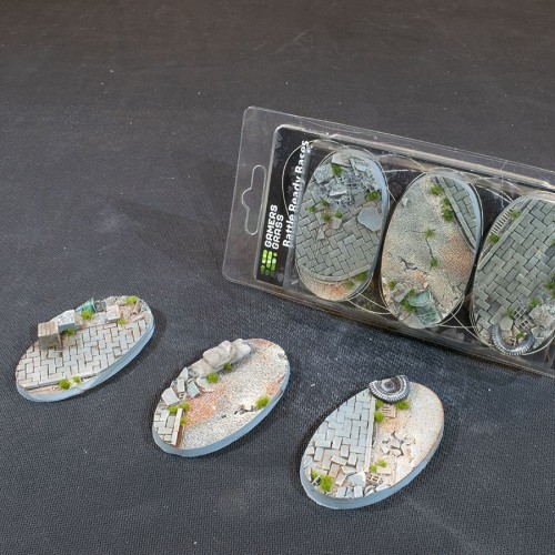 Battle Ready: Urban Warfare Bases Oval 75mm (x3) 1