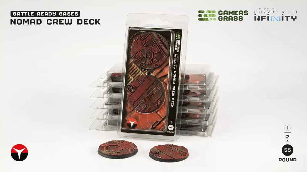 Battle Ready: Nomad Crew Deck Bases, Round 55mm (x2) 4