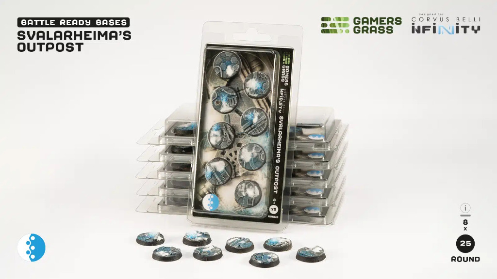 Battle Ready: Svalarheima's Outpost Bases, Round 25mm (x8) 4