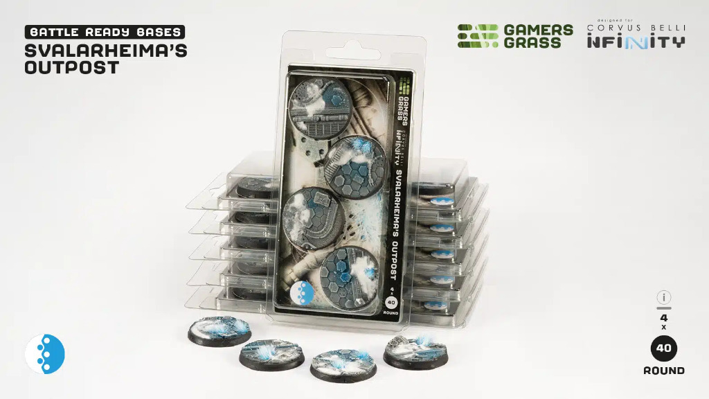 Battle Ready: Svalarheima's Outpost Bases, Round 40mm (x4) 4