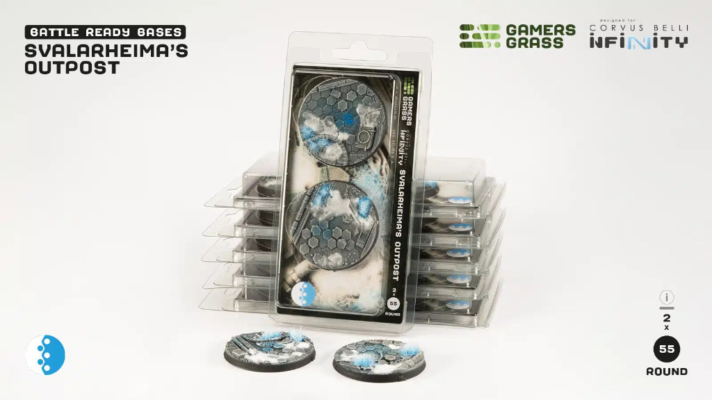 Battle Ready: Svalarheima's Outpost Bases, Round 55mm (x2) 3