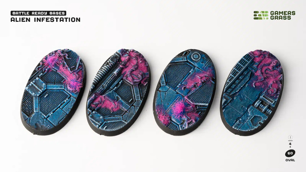 Battle Ready: Alien Infestation Oval 60mm (x4) 1