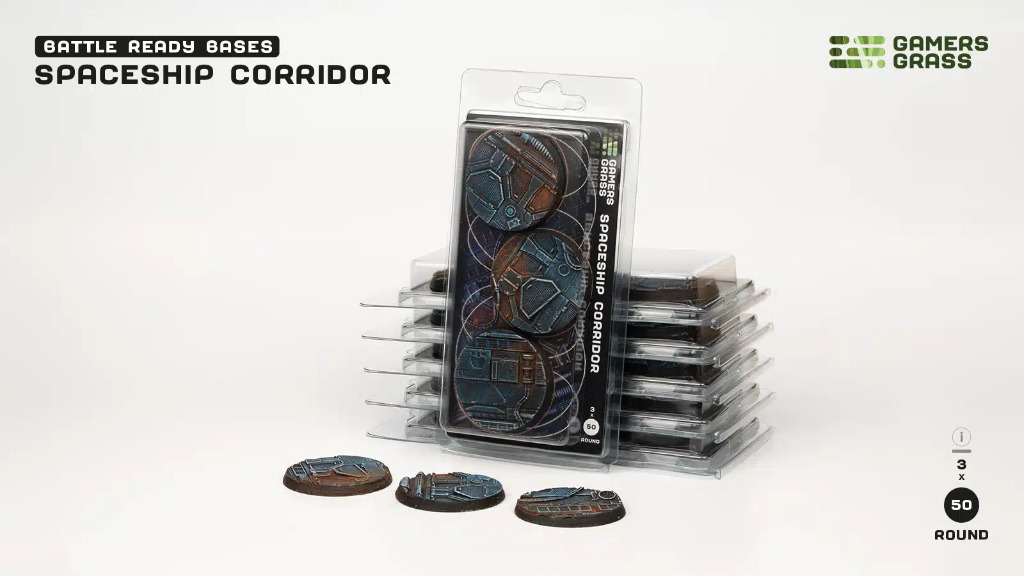 Battle Ready: Spaceship Corridor Round 50mm (x3) 4
