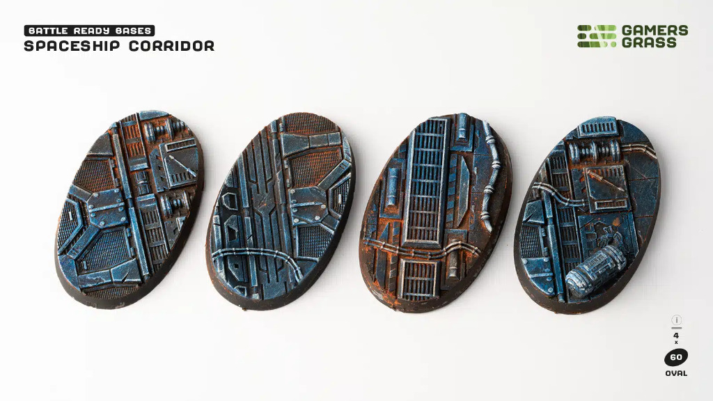 Battle Ready: Spaceship Corridor Oval 60mm (x4) 1