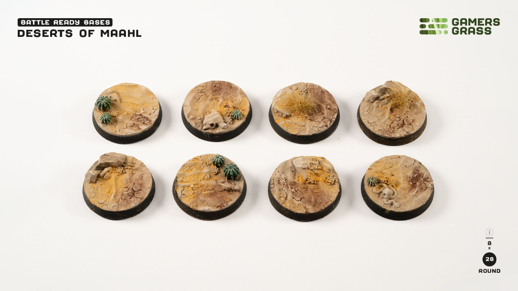 Battle Ready: Deserts of Maahl Round 28mm (x8) 1