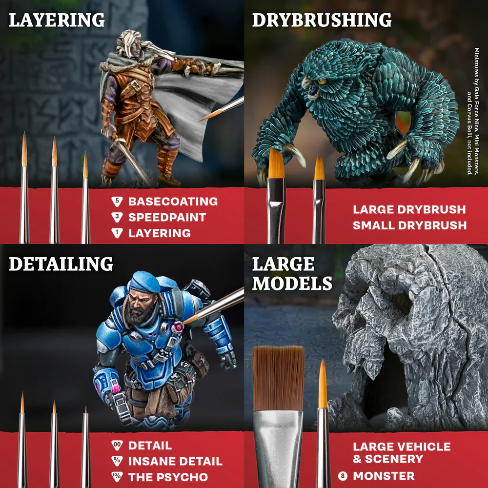 The Army Painter Mega Brush Set 2