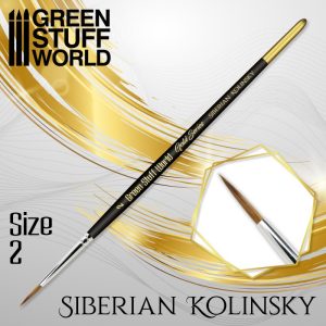 GOLD SERIES Siberian Kolinsky Brush - Size 2 1