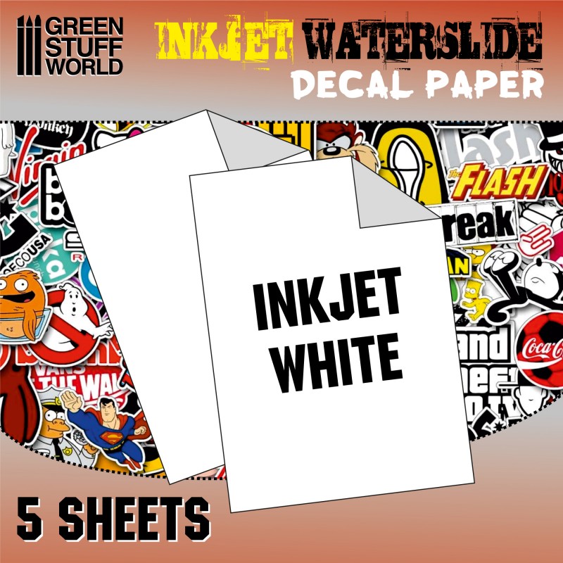 Waterslide Decals - Inkjet White 1