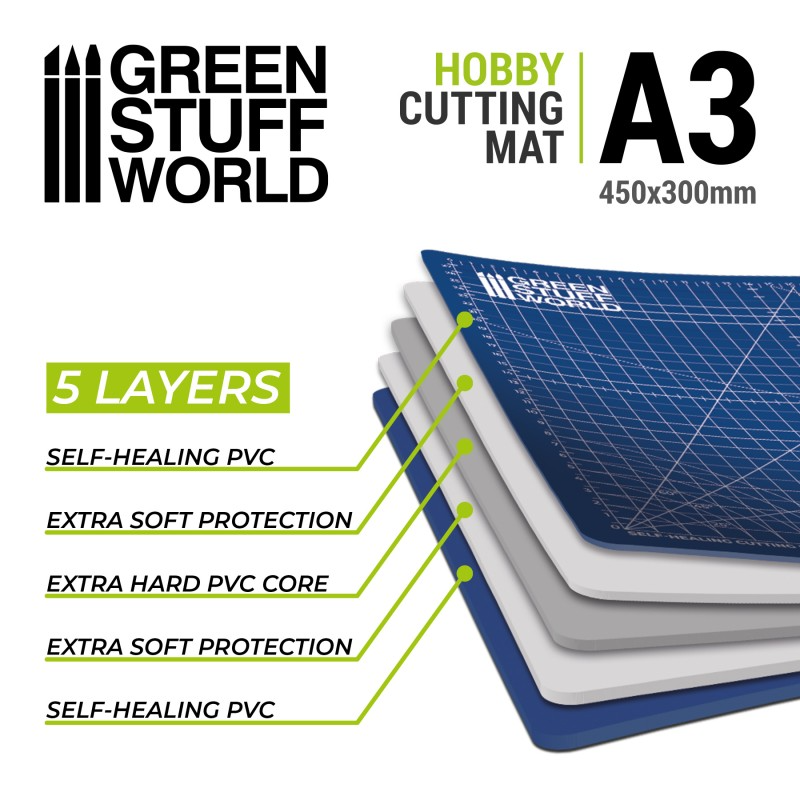 Hobby Cutting Mat A3 BLUE 2