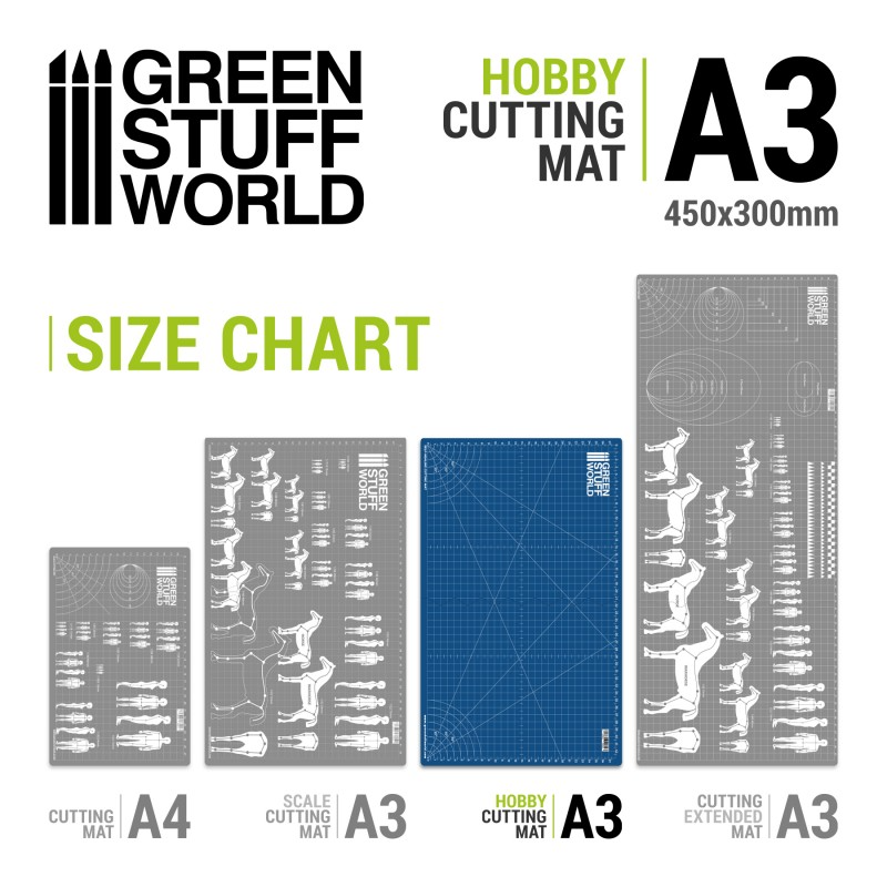 Hobby Cutting Mat A3 BLUE 3