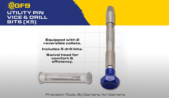 Gale Force Nine Utility Pin Vice & Drill Bits (x3) 3