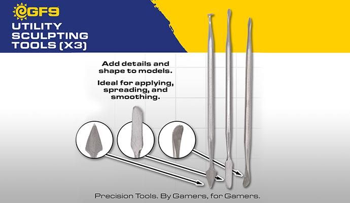 Gale Force Nine Utility Sculpting Tools (x3) 3