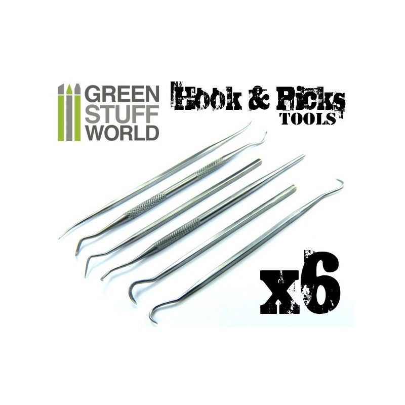 6x Hook and Pick Tool Set 1