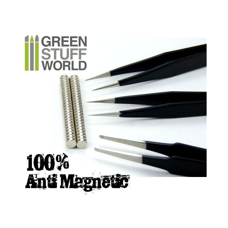 100% Anti-magnetic QUARTZ Tweezers SET 2
