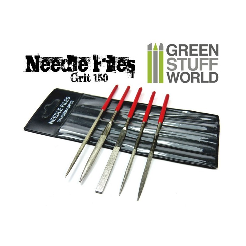 GSW Diamond Needle Files Set - Grit 150 1