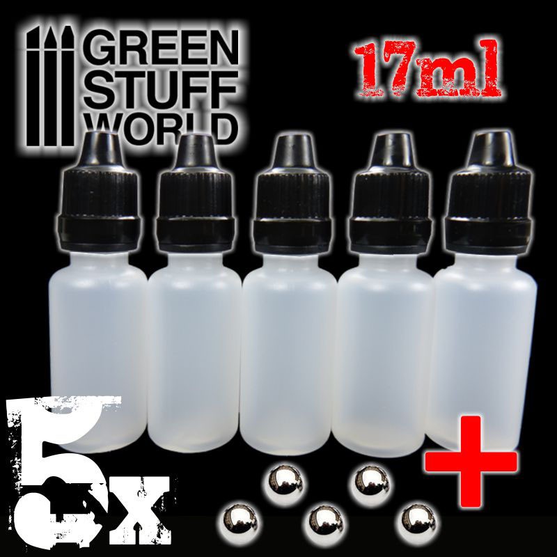 Spare Paint Pots for mixes with Mixing Balls (17ml) 1