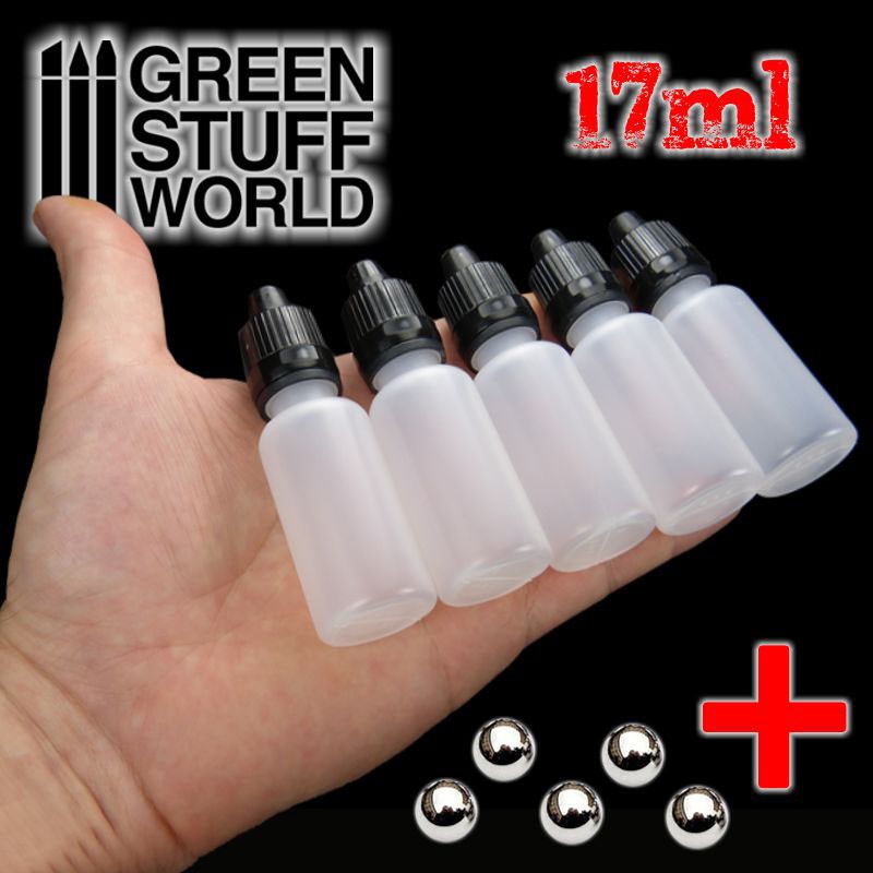 Spare Paint Pots for mixes with Mixing Balls (17ml) 2