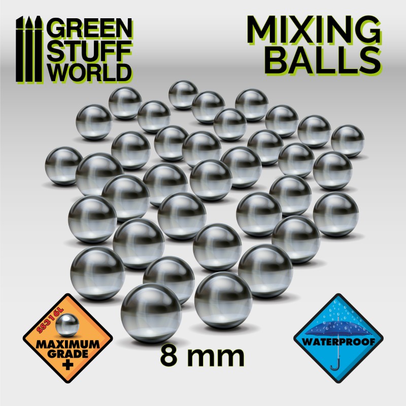 Mixing Paint Steel Bearing Balls in 8mm 1