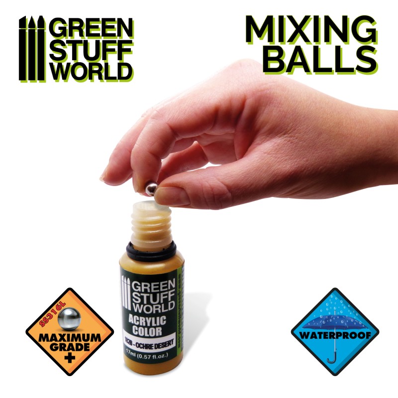 Mixing Paint Steel Bearing Balls in 6.35mm 3