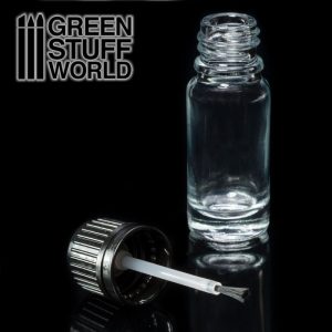 Empty Glass Jar with brush 1