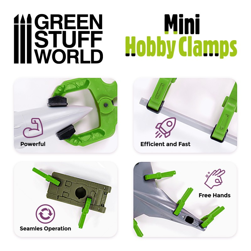 Mini hobby clamps x6 3