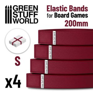 Elastic Bands for Board Games 200mm - Pack x4 1