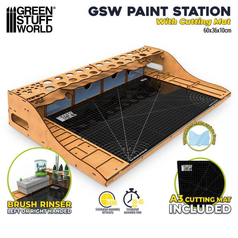 Paint Station with Cutting Mat 2