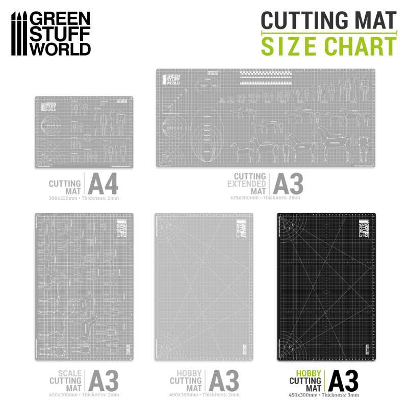 BLACK Cutting Mat A3 3