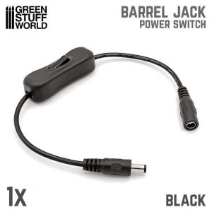 Barrel Jack Power Switch - Black 1