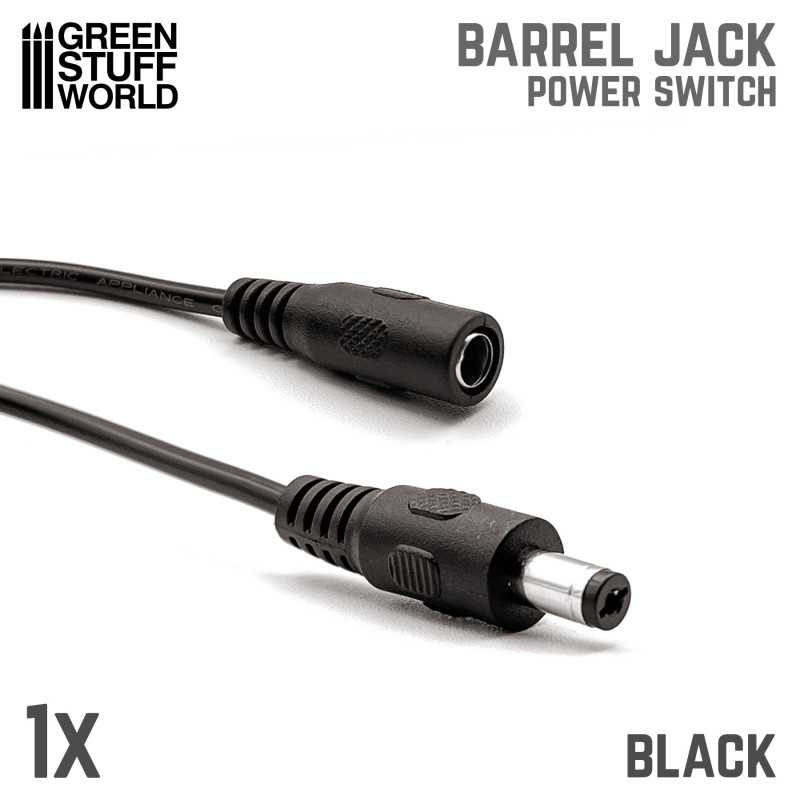 Barrel Jack Power Switch - Black 2