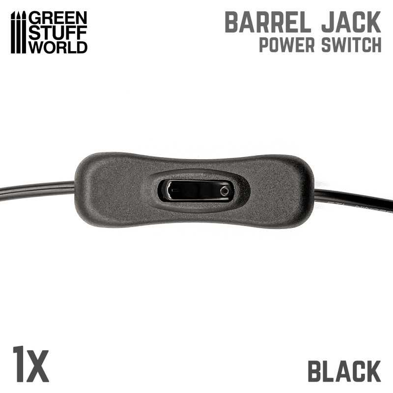 Barrel Jack Power Switch - Black 3