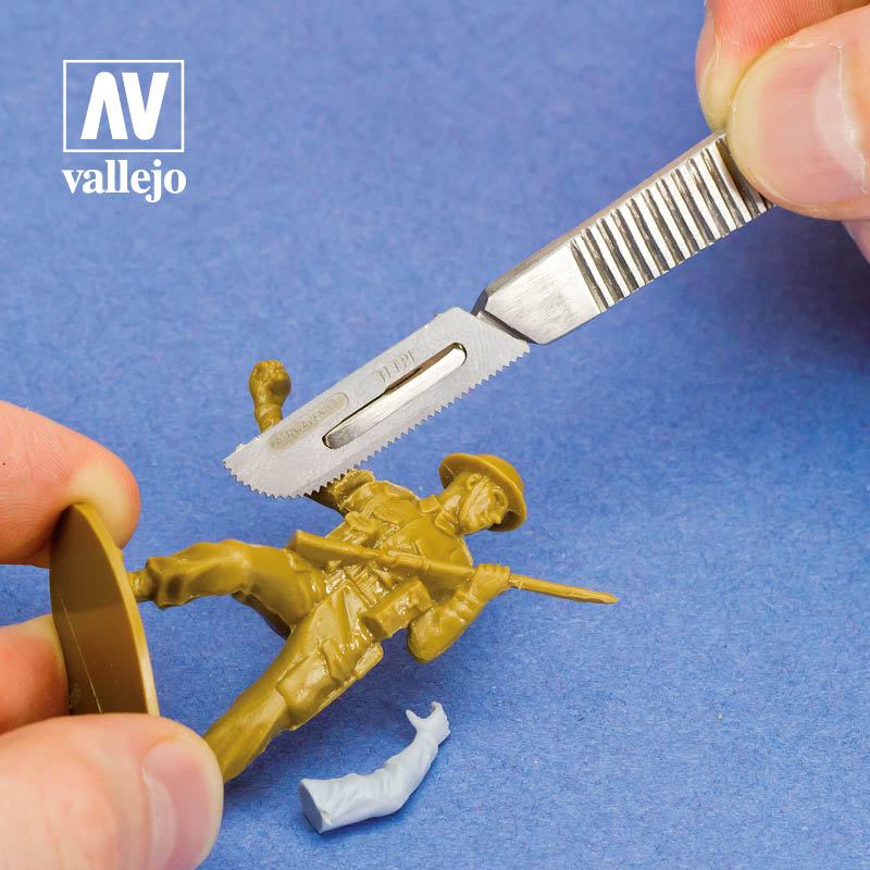 AV Vallejo Tools - Saw Set #1 with Scalpel Handle #4 2