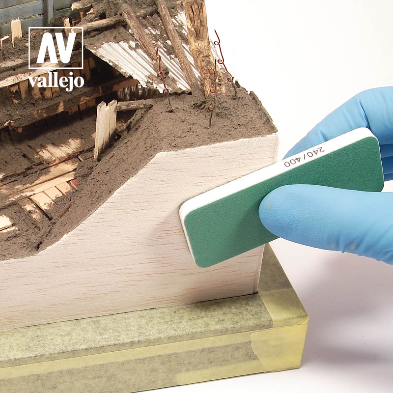 AV Vallejo Tools - Flexisander Dual Grit x3 (80x30x6mm) 2