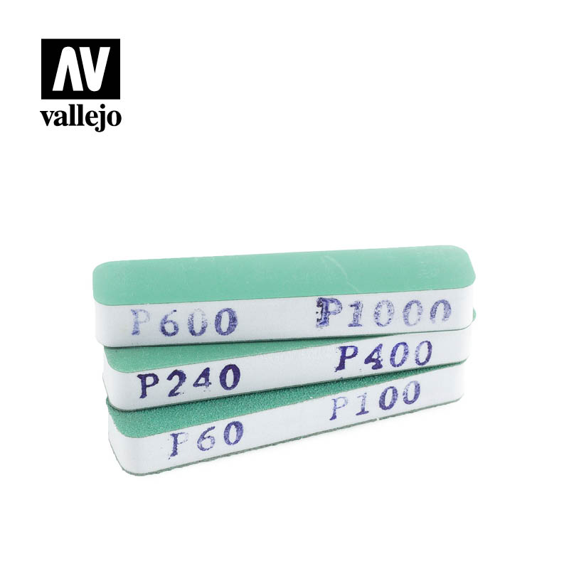 AV Vallejo Tools - Flexisander Dual Grit x3 (90x19x12mm) 1