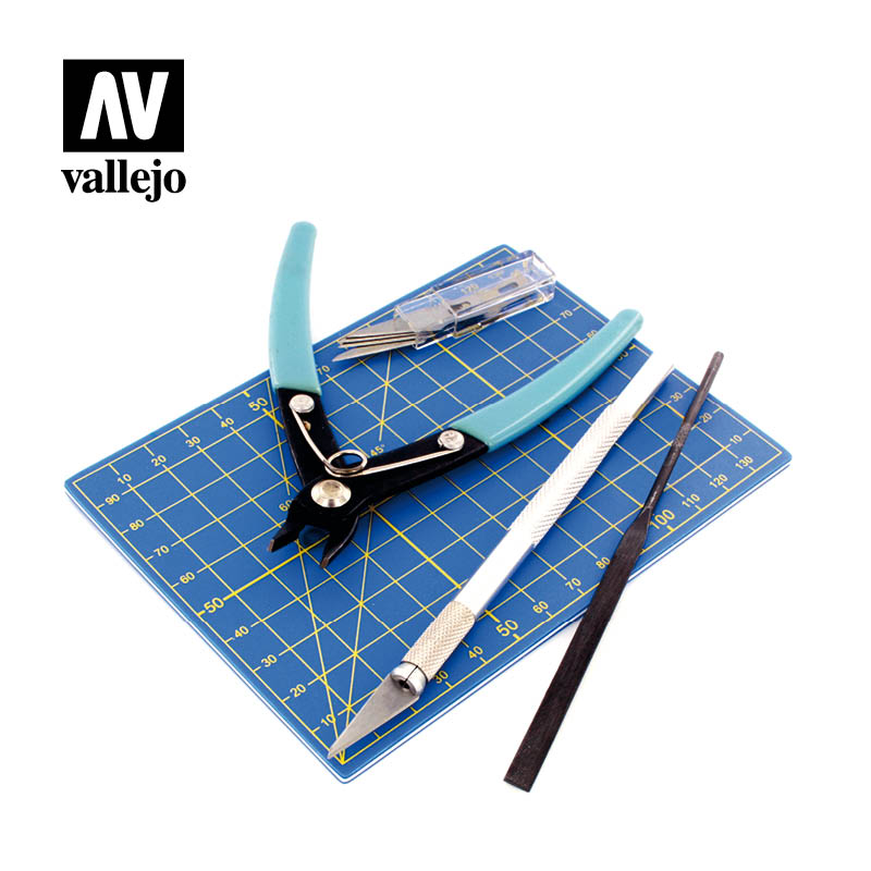 AV Vallejo Tools - Plastic Modelling Tool set 9pc 1