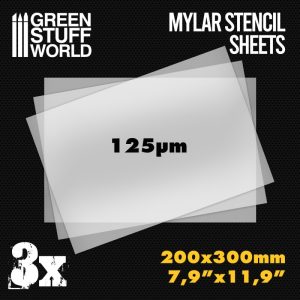 A4 Mylar Stencil Sheets x3 1