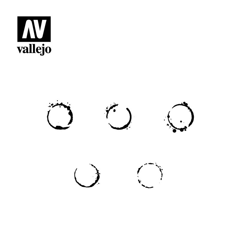 AV Vallejo Stencils - 1:35 Drum Oil Marks 2