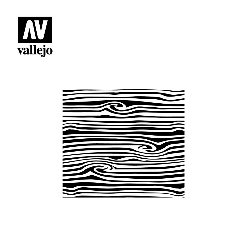 AV Vallejo Stencils - 1:35 Wood Texture No. 2 2