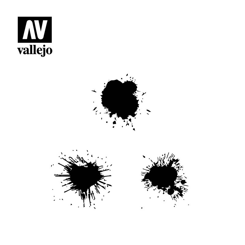 AV Vallejo Stencils - 1:35 Paint Stains 2