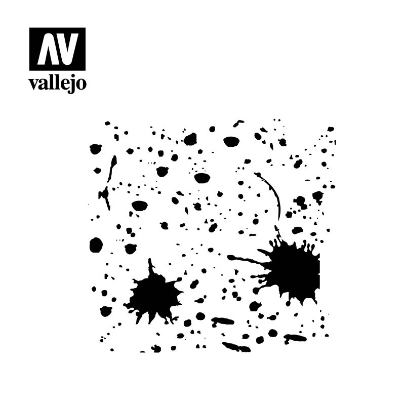 AV Vallejo Stencils - 1:35 Splash & Stains 2