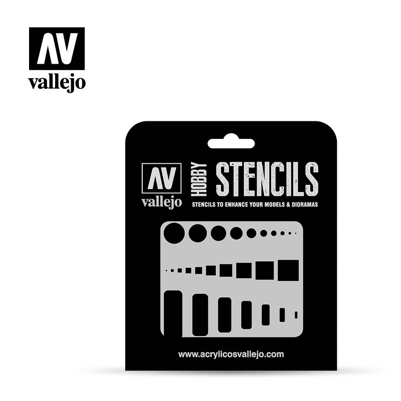 AV Vallejo Stencils - Access Trap Doors 1:32, 1:48 & 1:72 1