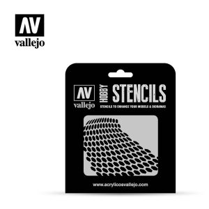 AV Vallejo Stencils - Distorted Honeycomb 1