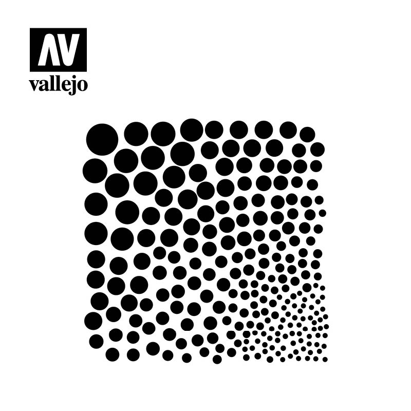AV Vallejo Stencils - Circle Textures 2