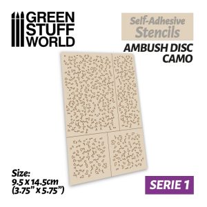 Self-adhesive stencils - Ambush Disc Camo 1