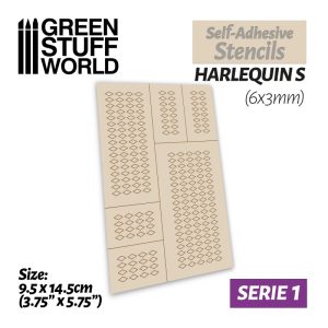 Self-adhesive stencils - Harlequin S - 6x3mm 1