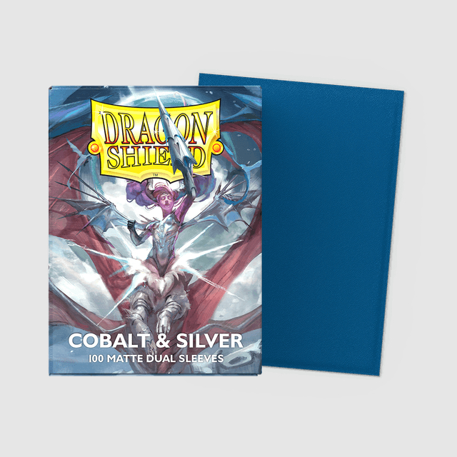 Dragon Shield Dual Matte Blue Silver (100) 1