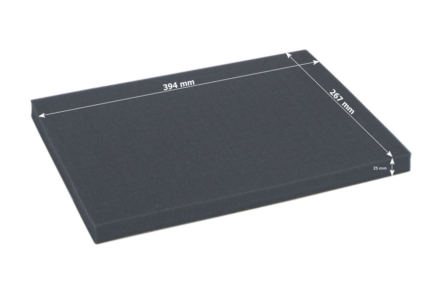 XL Box with two 25mm deep raster foam trays 2