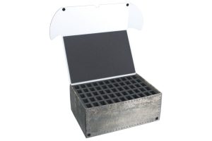 Combi box with 68mm deep raster foam tray and for 110 small minis on 25mm bases 1