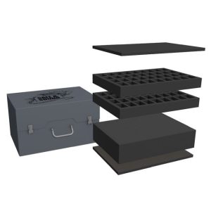 Army Pack for 72 minis on 32mm bases and 100mm deep raster foam tray 1