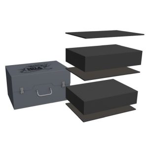 Army Pack with two layers of 100mm deep raster foam trays 1